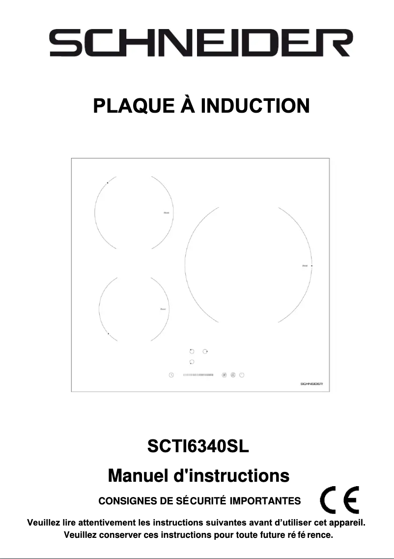 Page 1 de la notice Manuel utilisateur Schneider SCTI6340SL