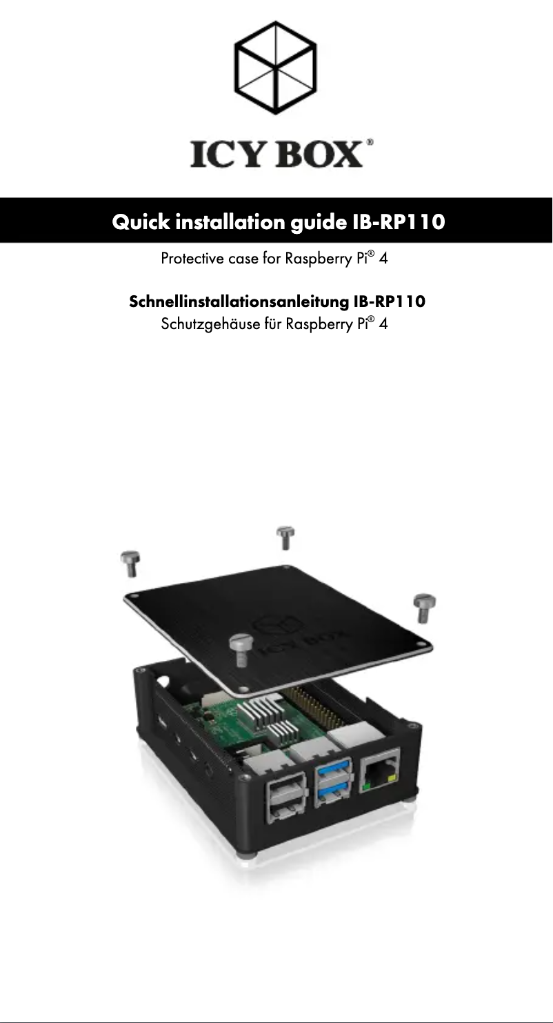 Page 1 de la notice Manuel utilisateur Icy Box IB-RP110