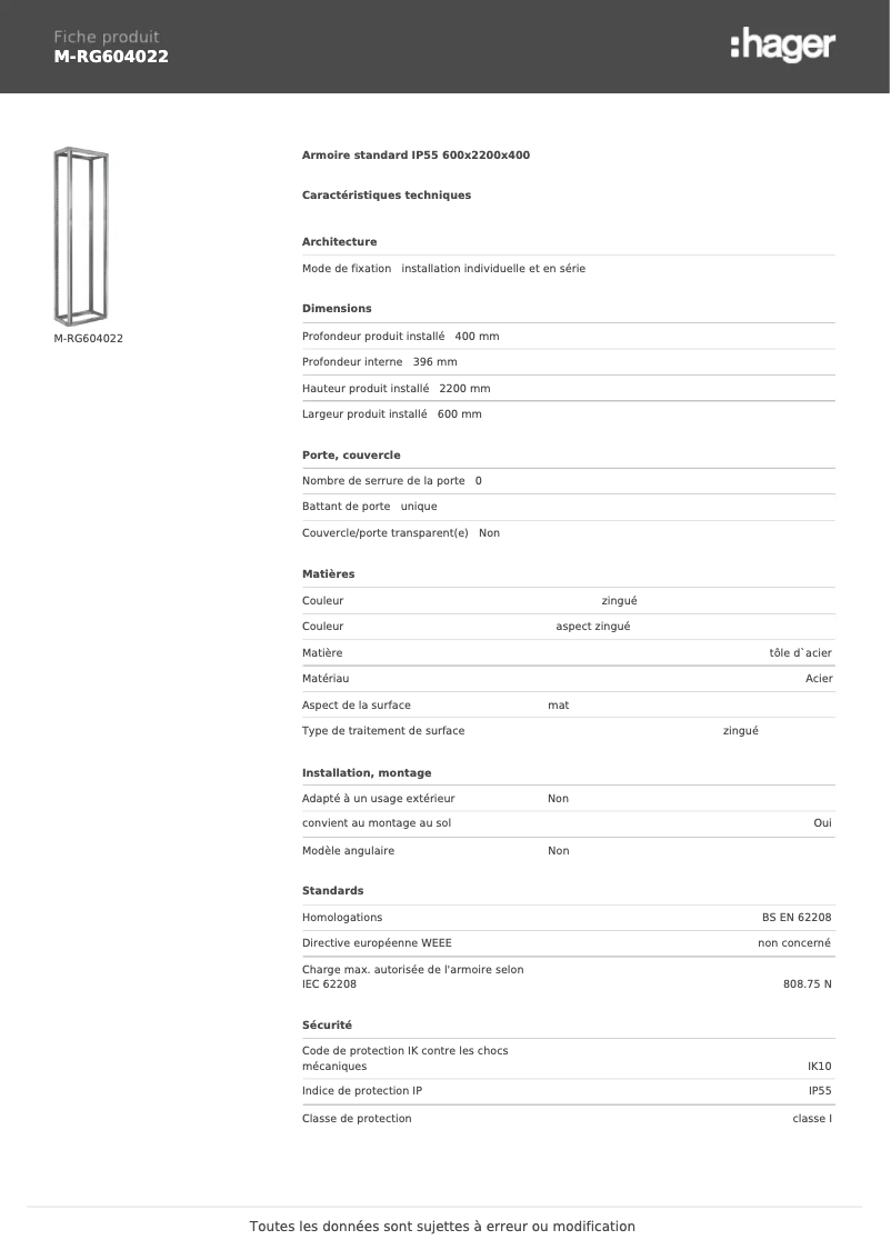 Image de la première page du manuel de l'appareil M-RG604022