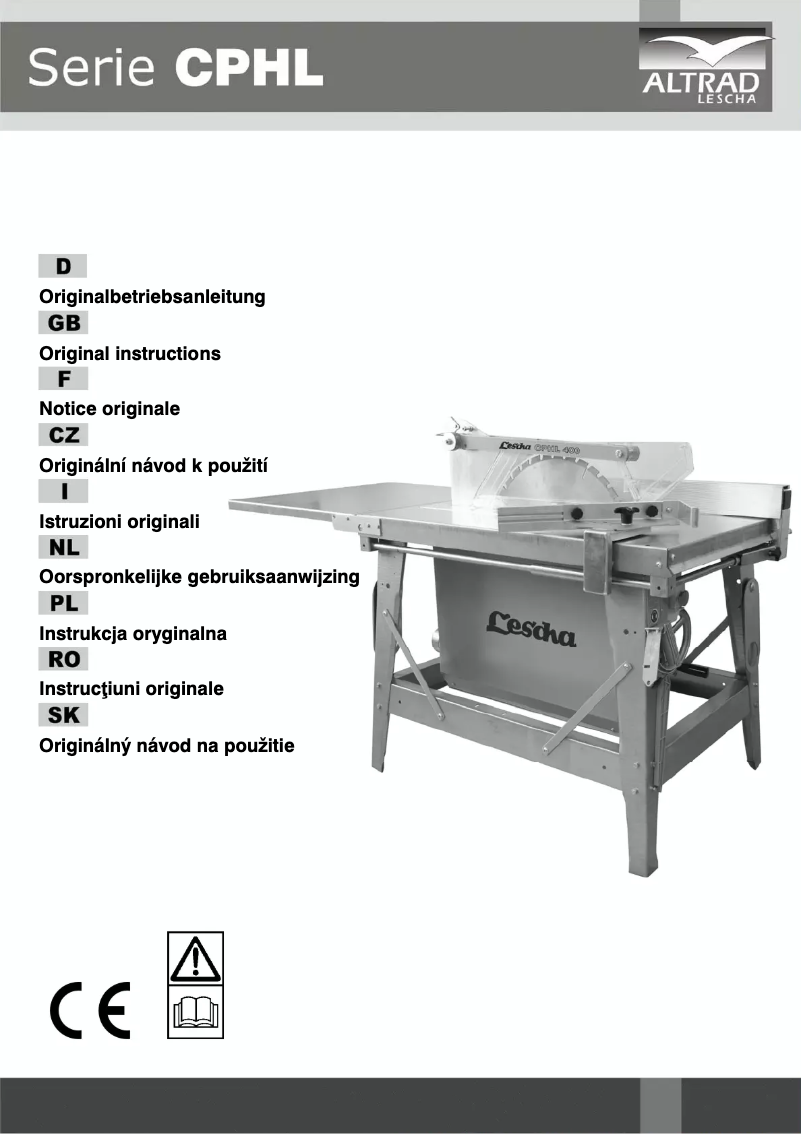 Página 1 del manual Manual de usuario Lescha CPHL 450