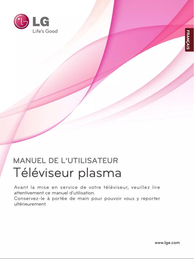 Page 1 de la notice Manuel utilisateur LG 42PJ350N