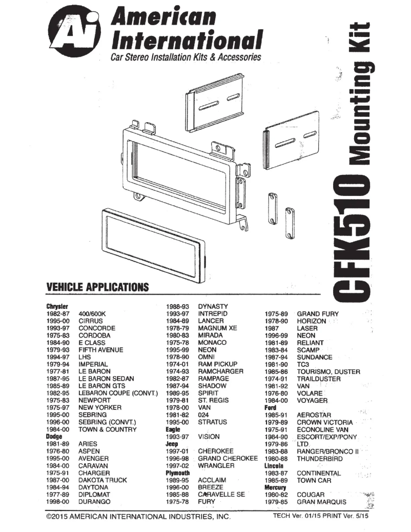 Image de la première page du manuel de l'appareil CFK510