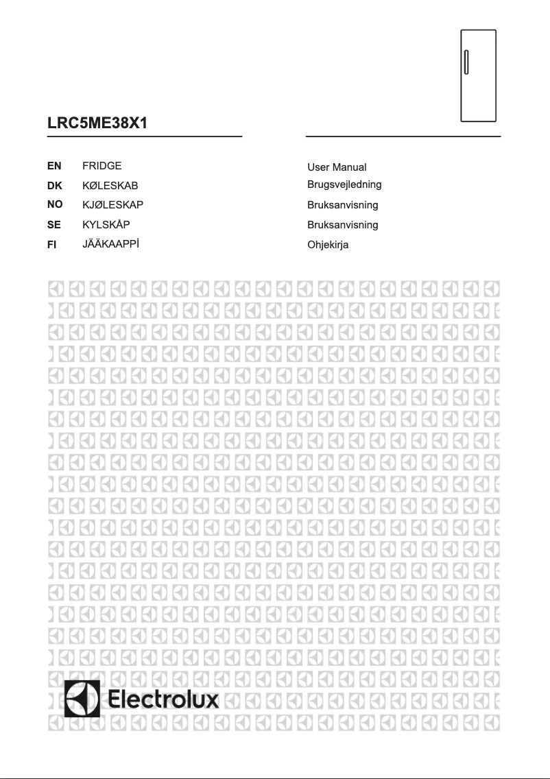 Page 1 de la notice Manuel utilisateur Electrolux LRC5ME38X1