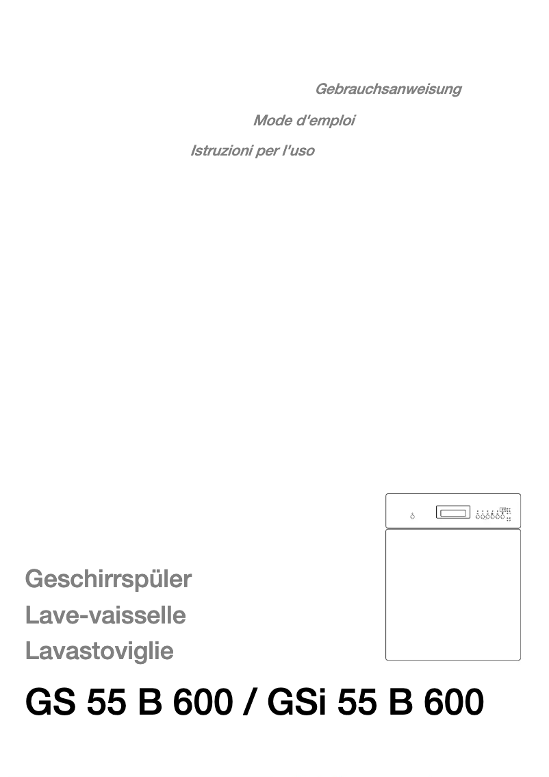 Page 1 de la notice Manuel utilisateur Therma GSI 55 B 600