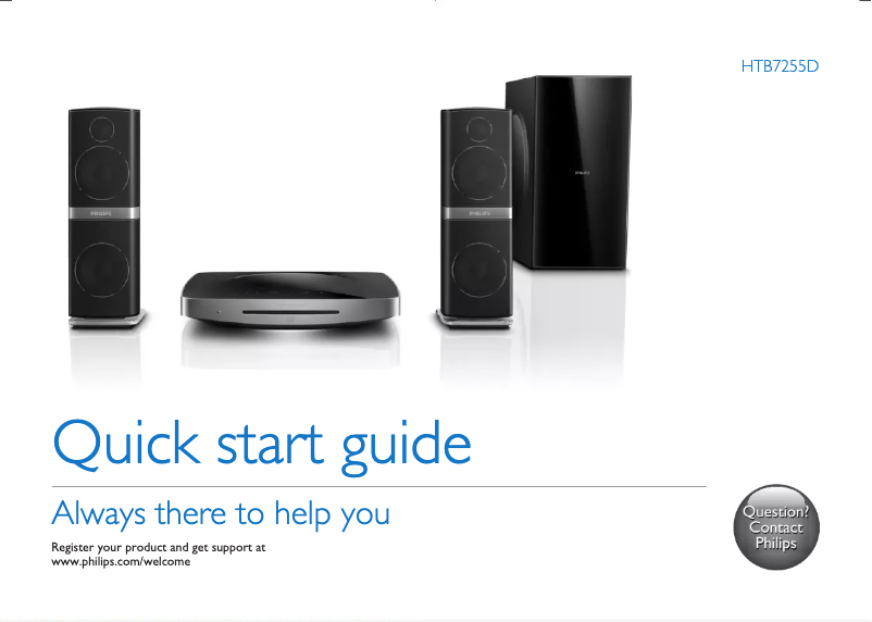 Image de la première page du manuel de l'appareil HTB7255D