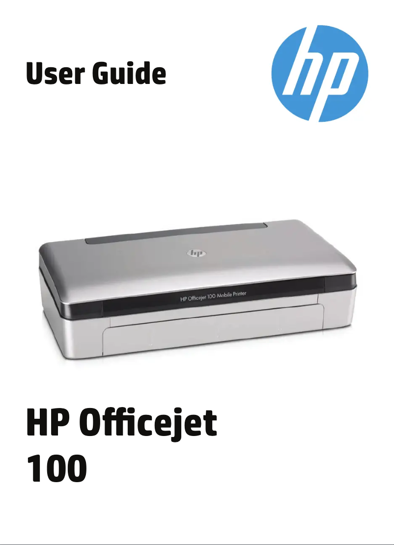 Image de la première page du manuel de l'appareil Officejet 100 Mobile Printer
