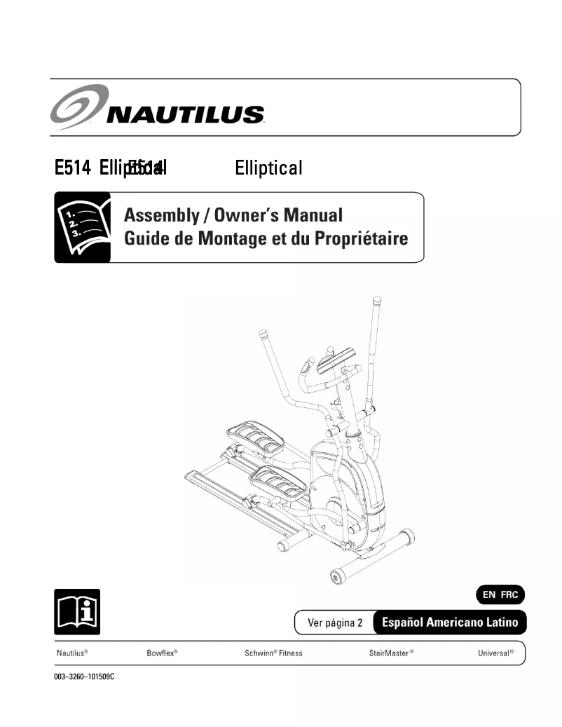 Page 1 de la notice Manuel utilisateur Nautilus T686