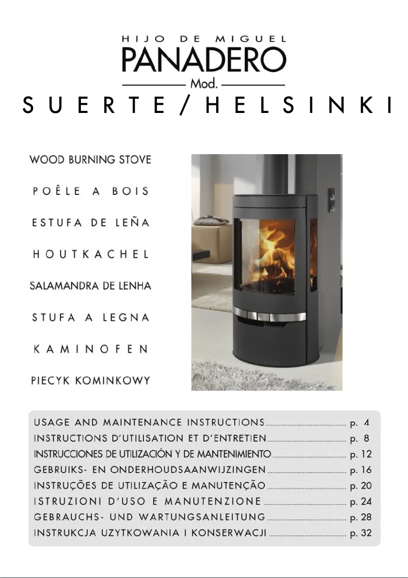 Page 1 de la notice Manuel utilisateur Panadero Suerte