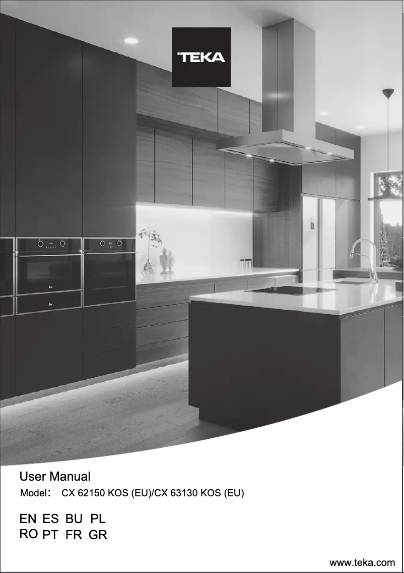 Page n°1 - Manuel utilisateur Teka CX 62150 KOS