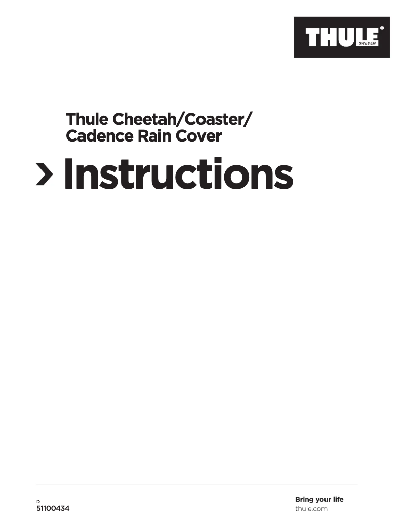 Página 1 del manual Manual de usuario Thule 20110700