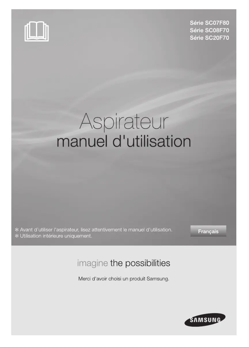 Page 1 de la notice Manuel utilisateur Samsung SC08F70HY