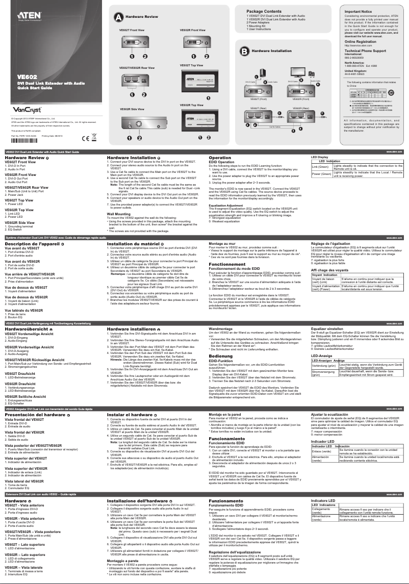 Page n°1 - Mode d'emploi ATen VE602