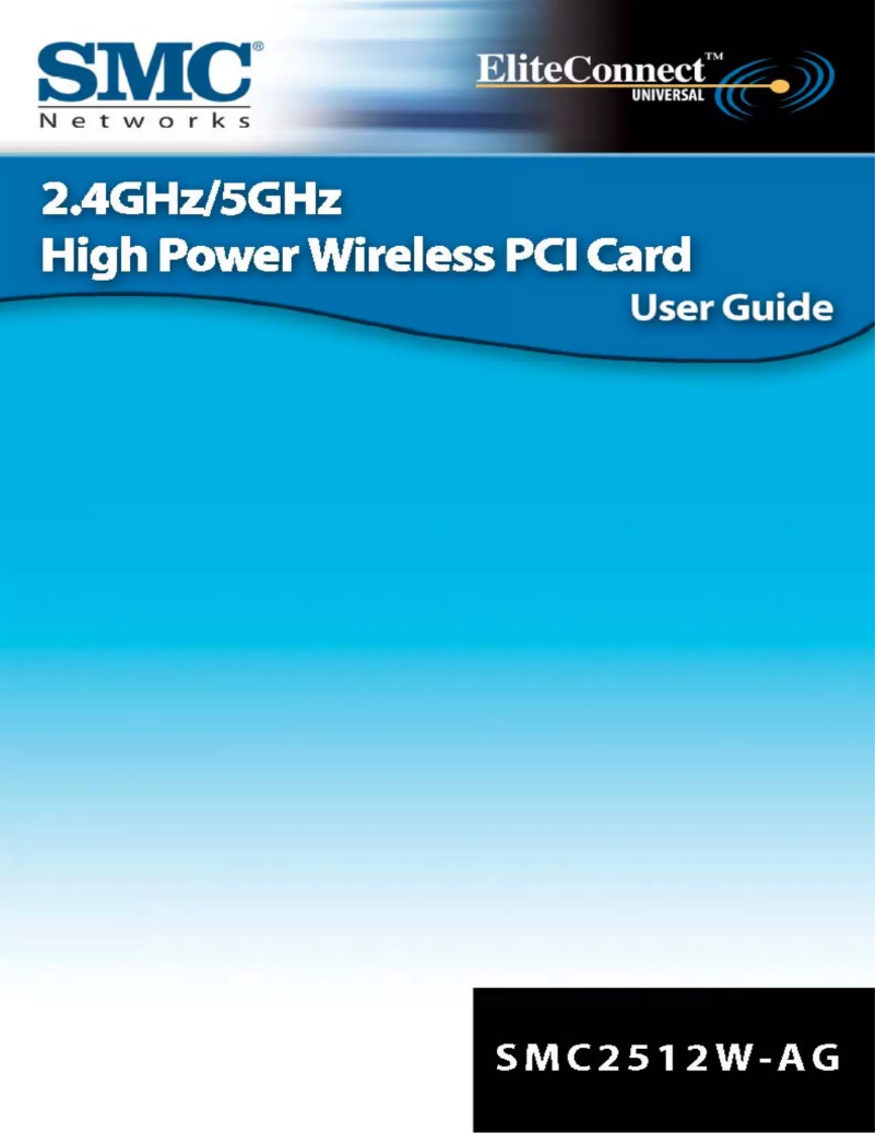 Page 1 de la notice Manuel utilisateur SMC EliteConnect PCI Card