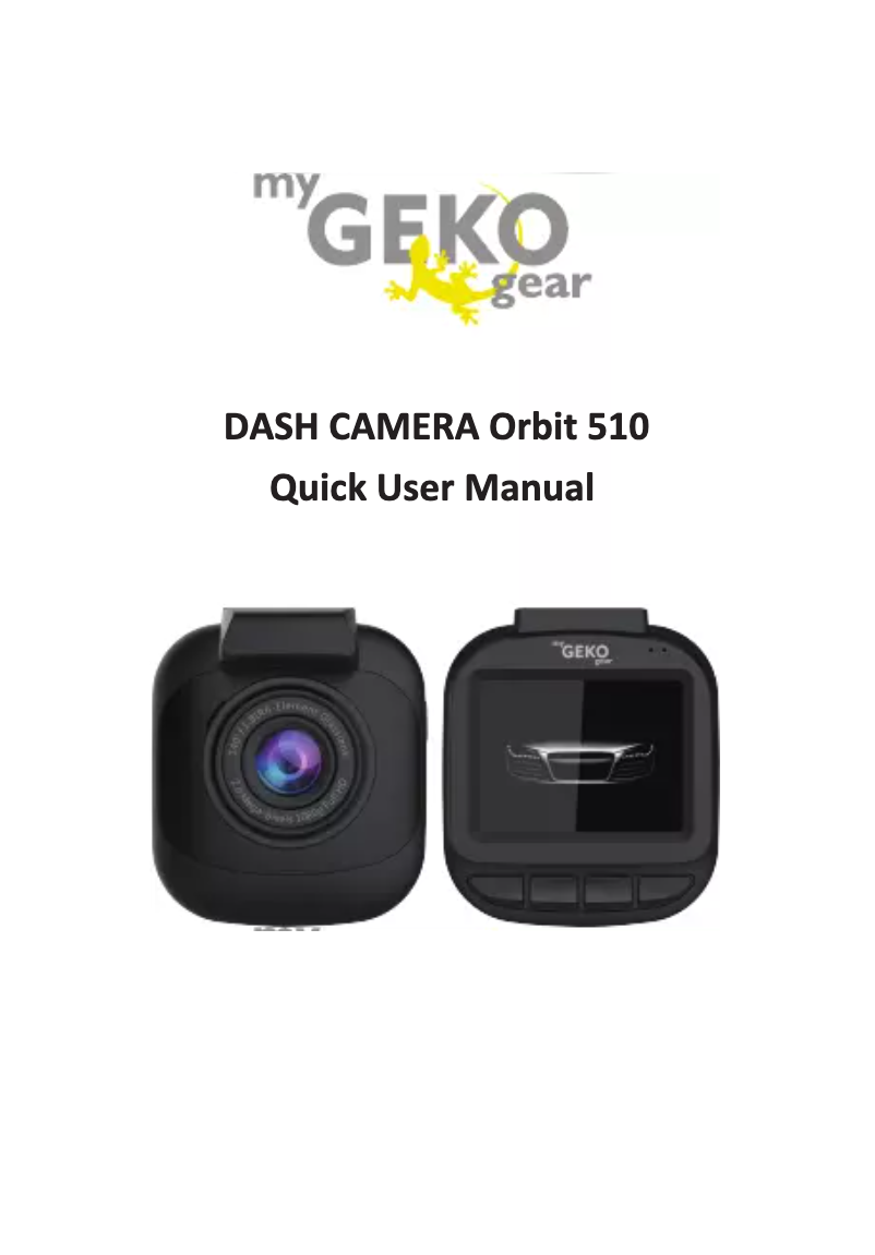 Page 1 de la notice Manuel utilisateur myGEKOgear Orbit 510