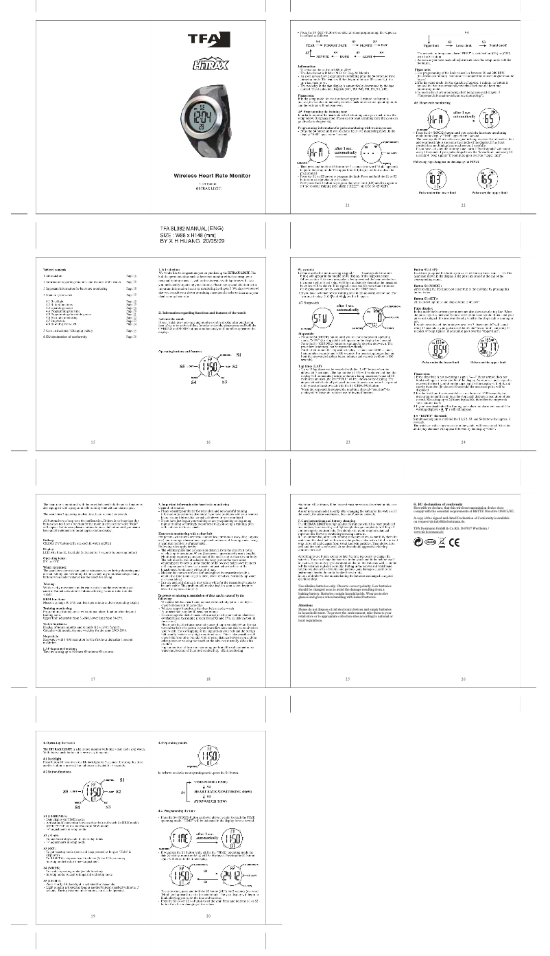 Page 1 de la notice Manuel utilisateur TFA HiTrax Limit