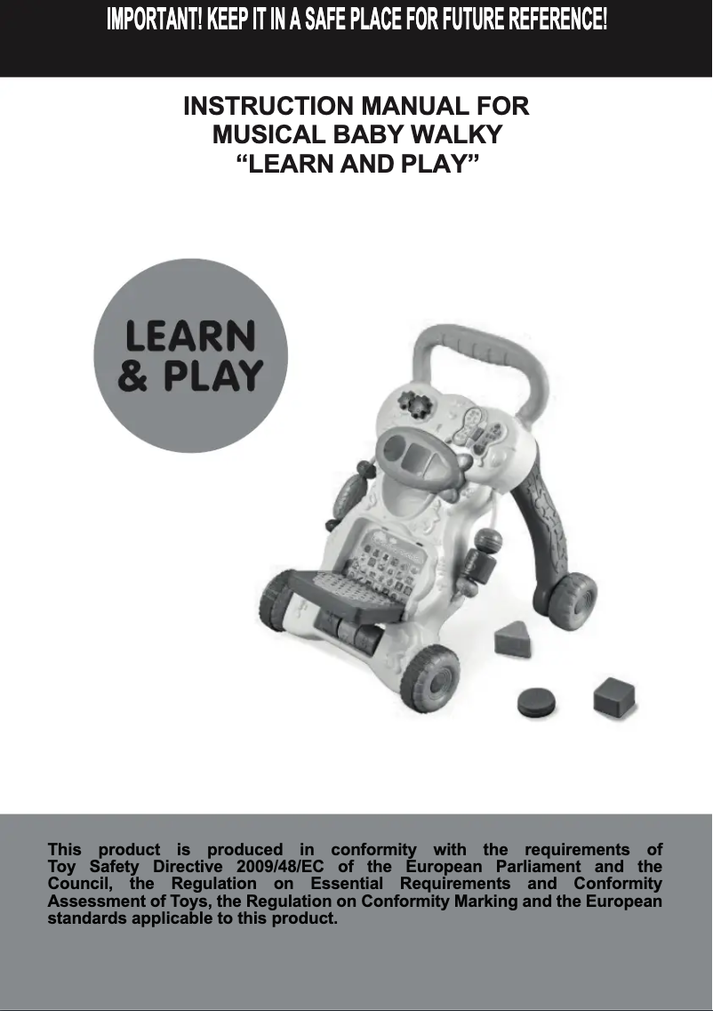 Image de la première page du manuel de l'appareil Learn and Play