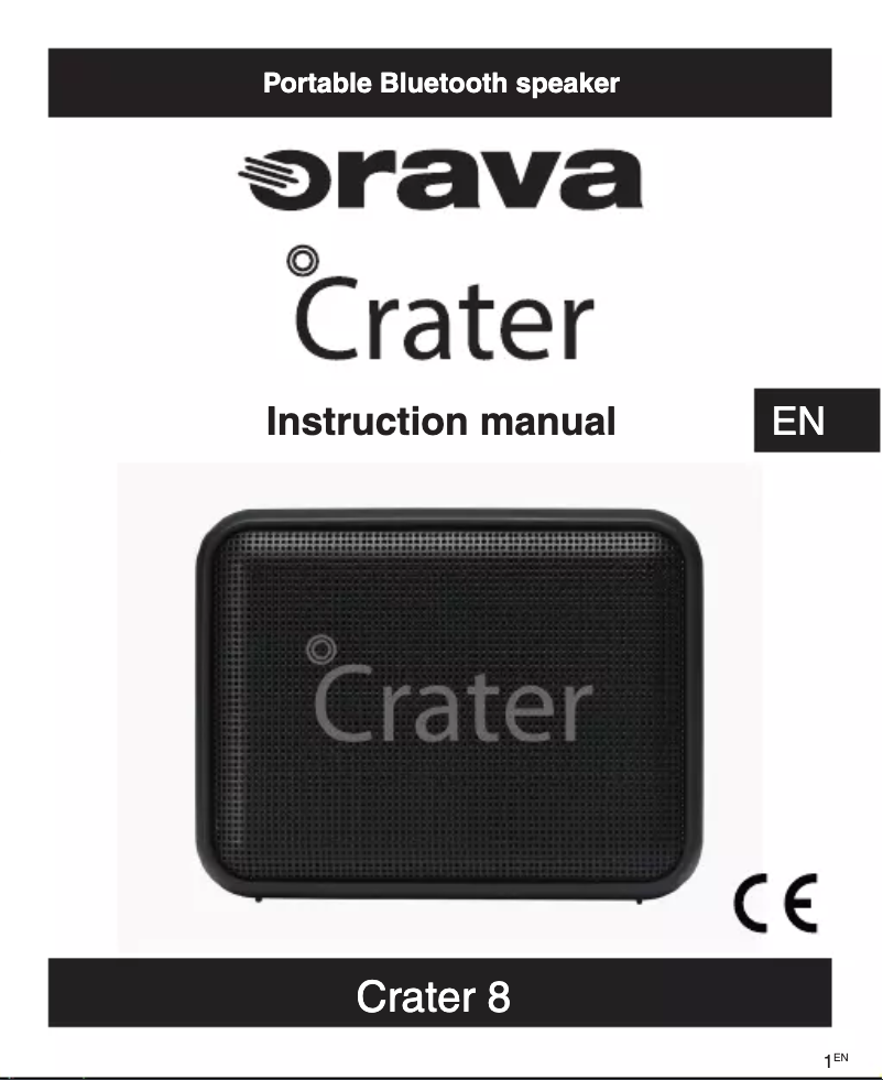 Page 1 de la notice Manuel utilisateur Orava Crater 8