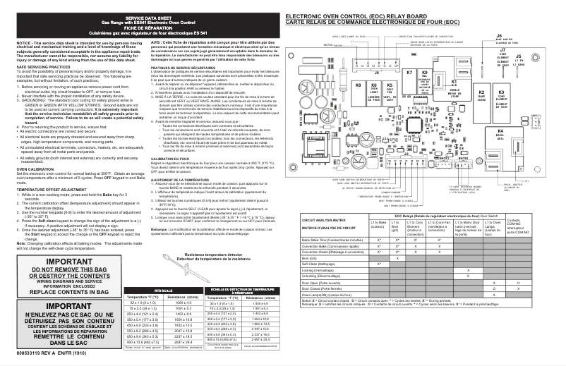 Page n°1 - Fiche technique Frigidaire GCRG3060AF