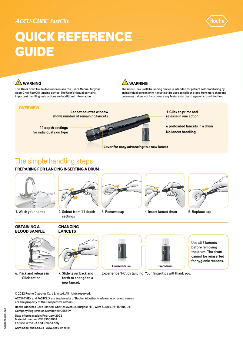 Image de la première page du manuel de l'appareil Fastclix
