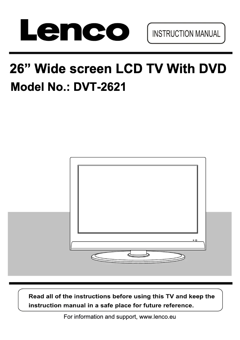 Imagen de la primera página del manual del dispositivo DVT-2621