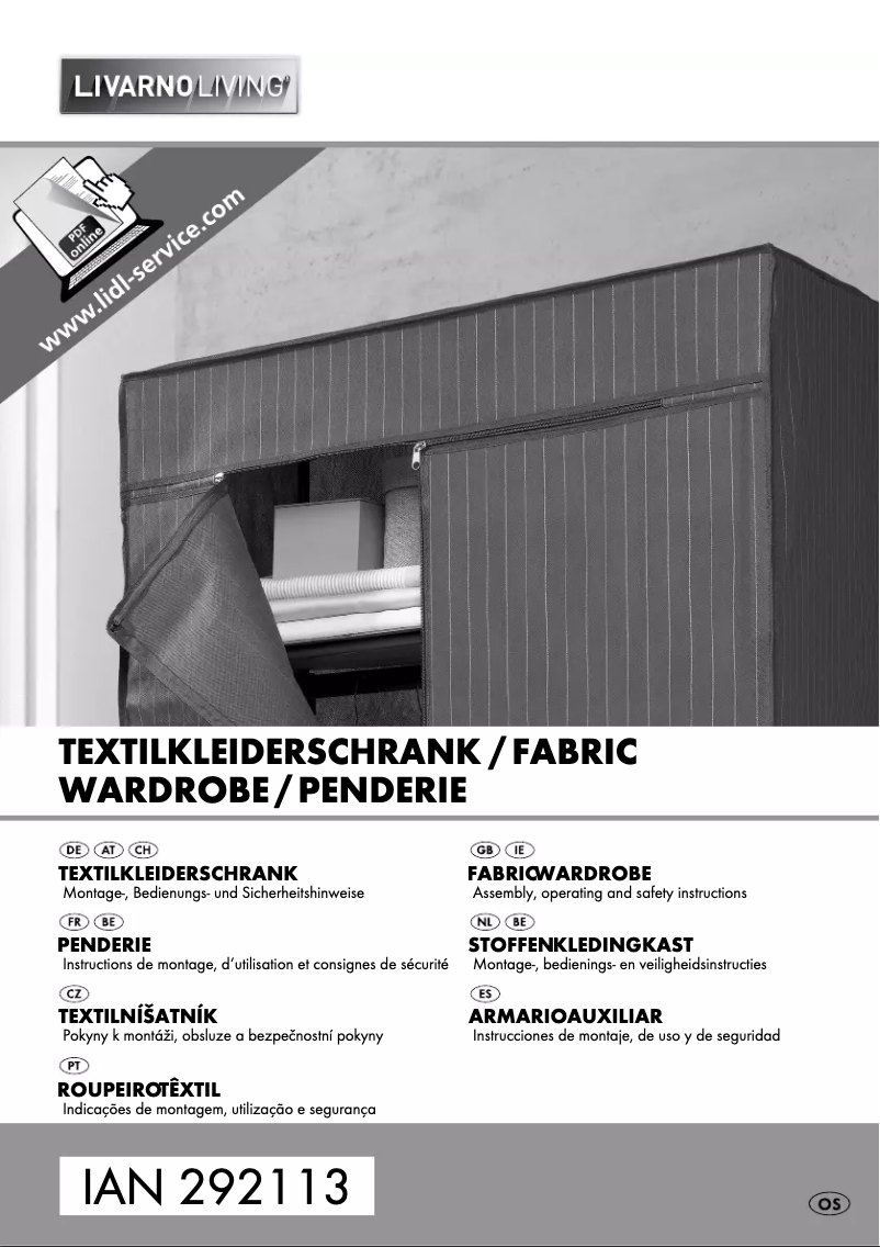 Page 1 de la notice Manuel utilisateur Livarno Lux IAN 292113