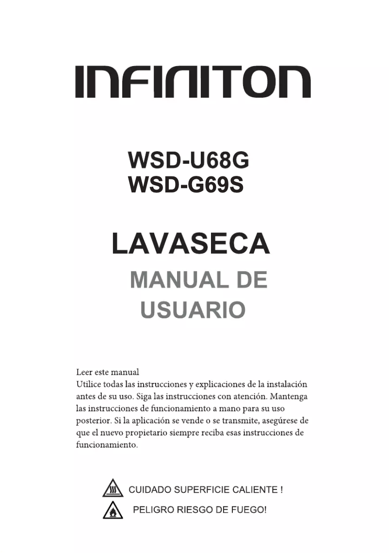Image de la première page du manuel de l'appareil WSD-G69S