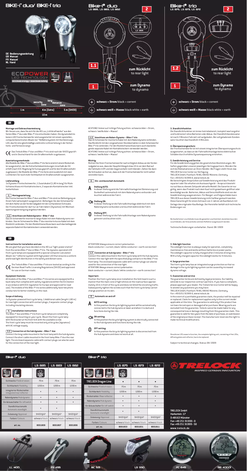 Image de la première page du manuel de l'appareil LS 872