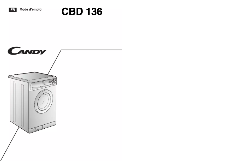 Page n°1 - Manuel utilisateur Candy LB CBD136-47