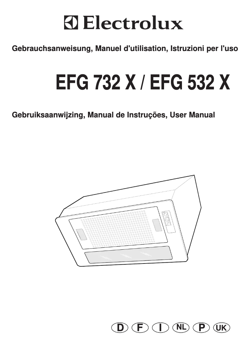 Página 1 del manual Manual de usuario Electrolux EFG 732