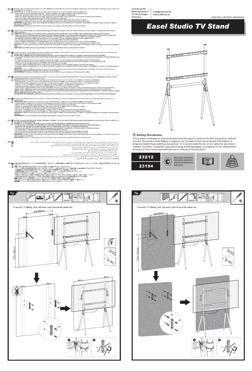 Page 1 de la notice Manuel utilisateur Reflecta 23194