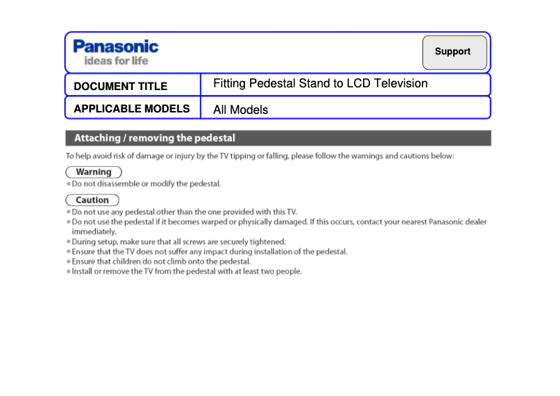 Page 1 de la notice Manuel utilisateur Panasonic TX-L37S20