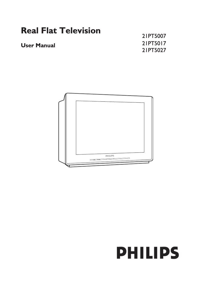 Imagen de la primera página del manual del dispositivo 21PT5027C
