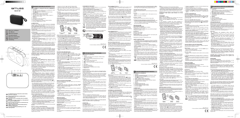 Image de la première page du manuel de l'appareil M-307 BT