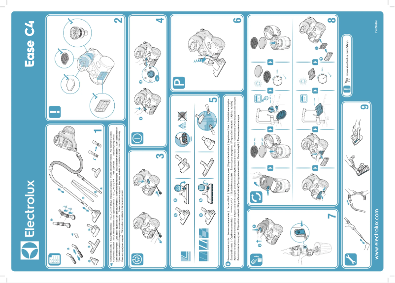 Page 1 de la notice Manuel utilisateur Electrolux EC41-4T