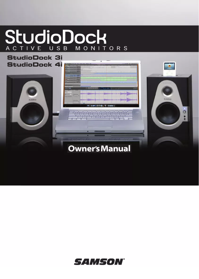 Image de la première page du manuel de l'appareil StudioDock 3i