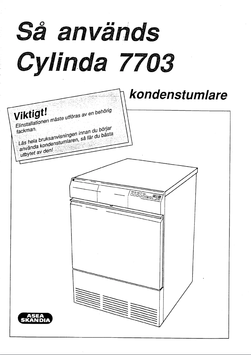 Page 1 de la notice Manuel utilisateur Cylinda 7703
