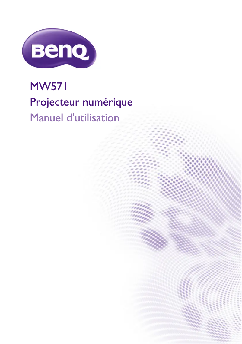 Image de la première page du manuel de l'appareil MW571