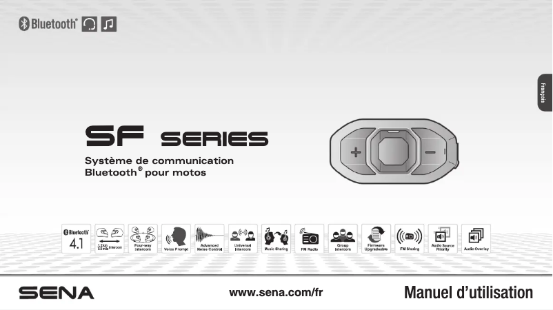 Page n°1 - Manuel utilisateur Sena SF1