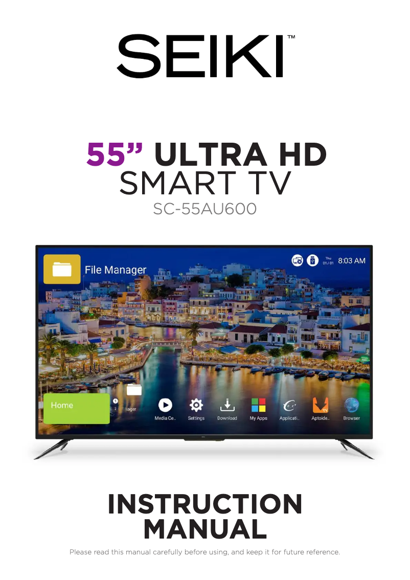 Image de la première page du manuel de l'appareil SC-55AU600