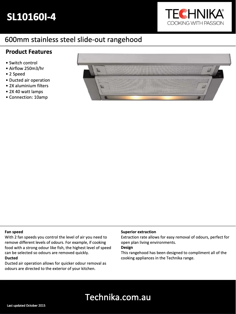 Image de la première page du manuel de l'appareil SL10160I-4