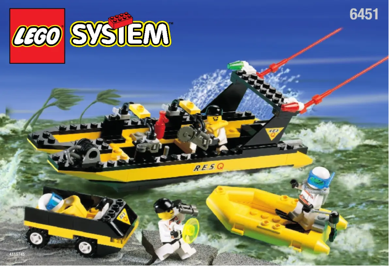 Page n°1 - Manuel utilisateur Lego Res-Q Boat 1