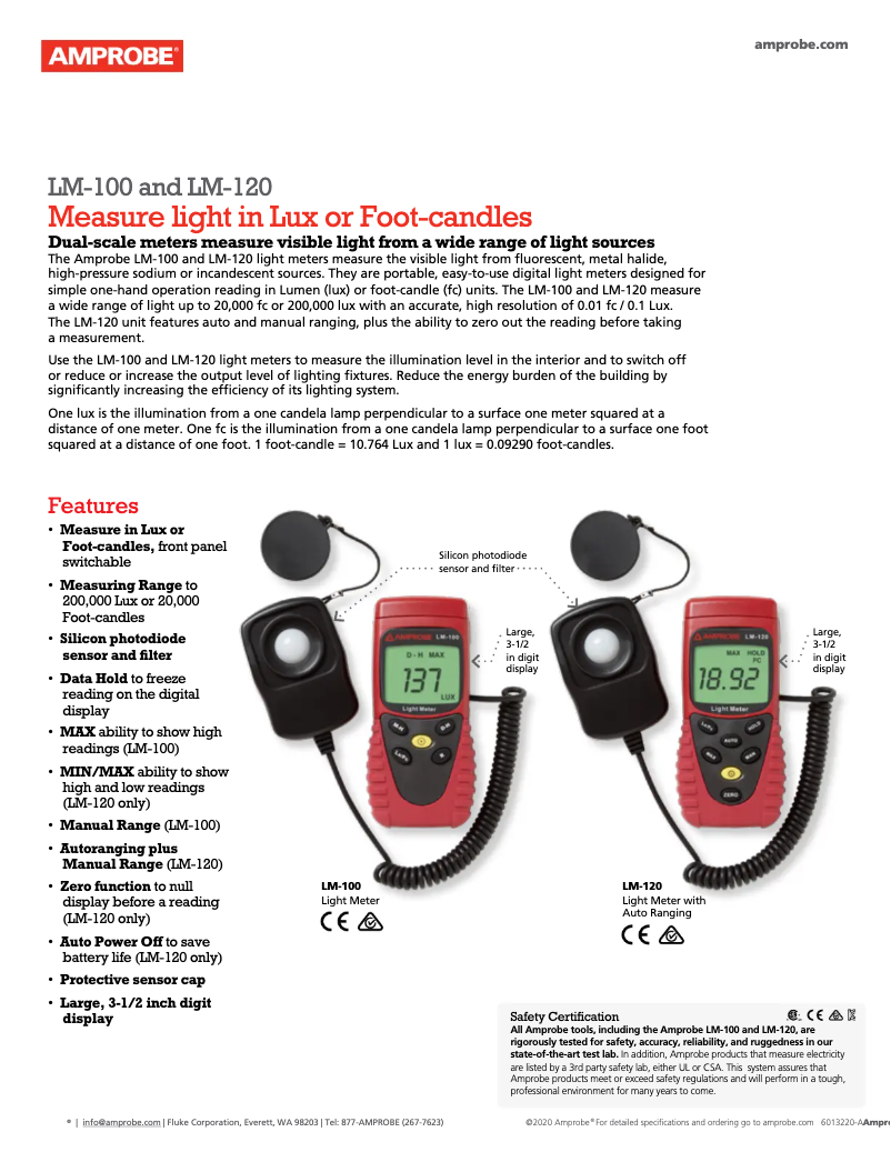 Image de la première page du manuel de l'appareil LM-100