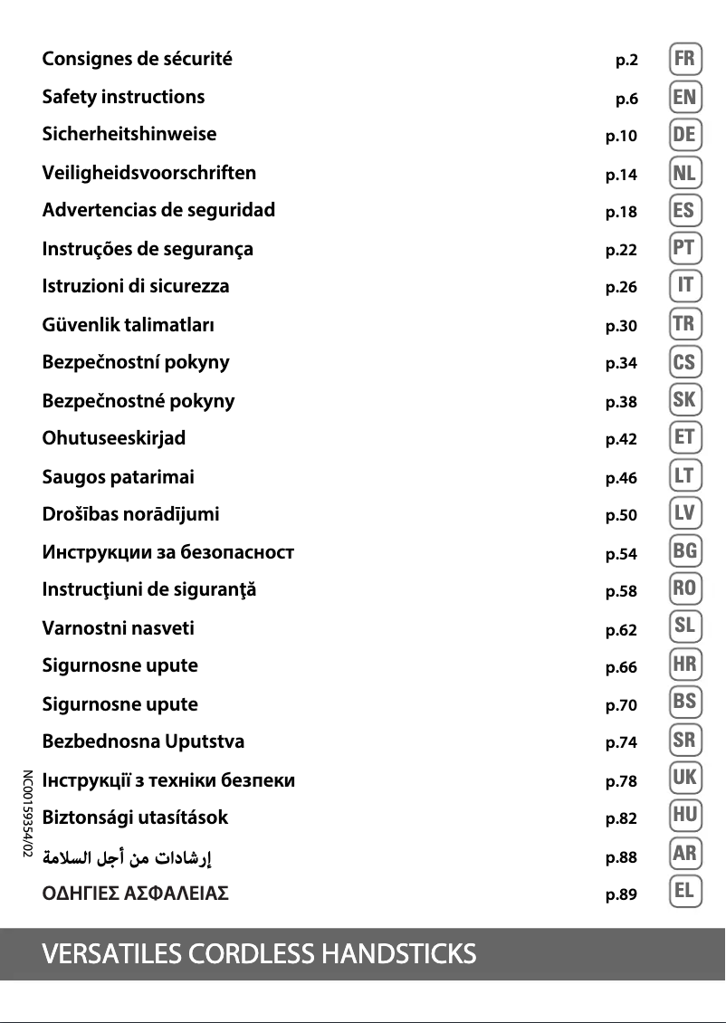 Page n°1 - Manuel utilisateur Rowenta X-Force Flex 11.60 RH9877