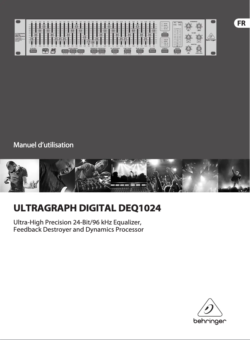 Page 1 de la notice Manuel utilisateur Behringer DEQ1024