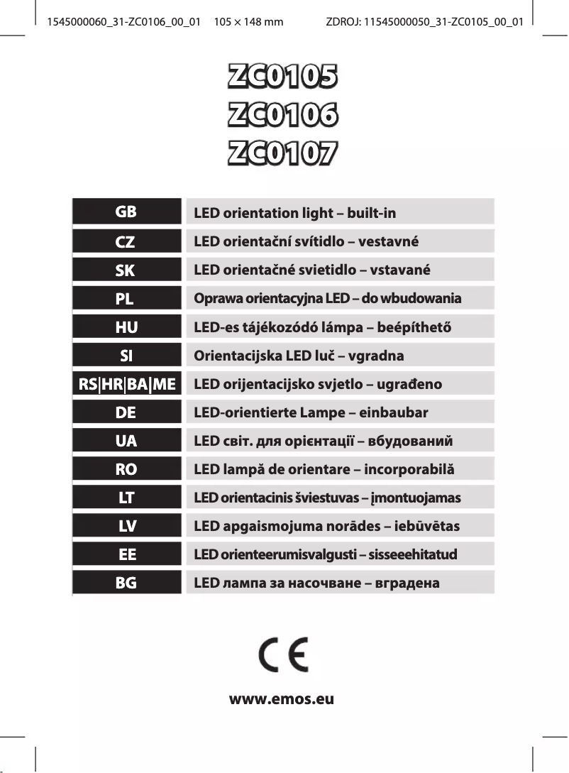 Página 1 del manual Manual de usuario Emos ZC0106