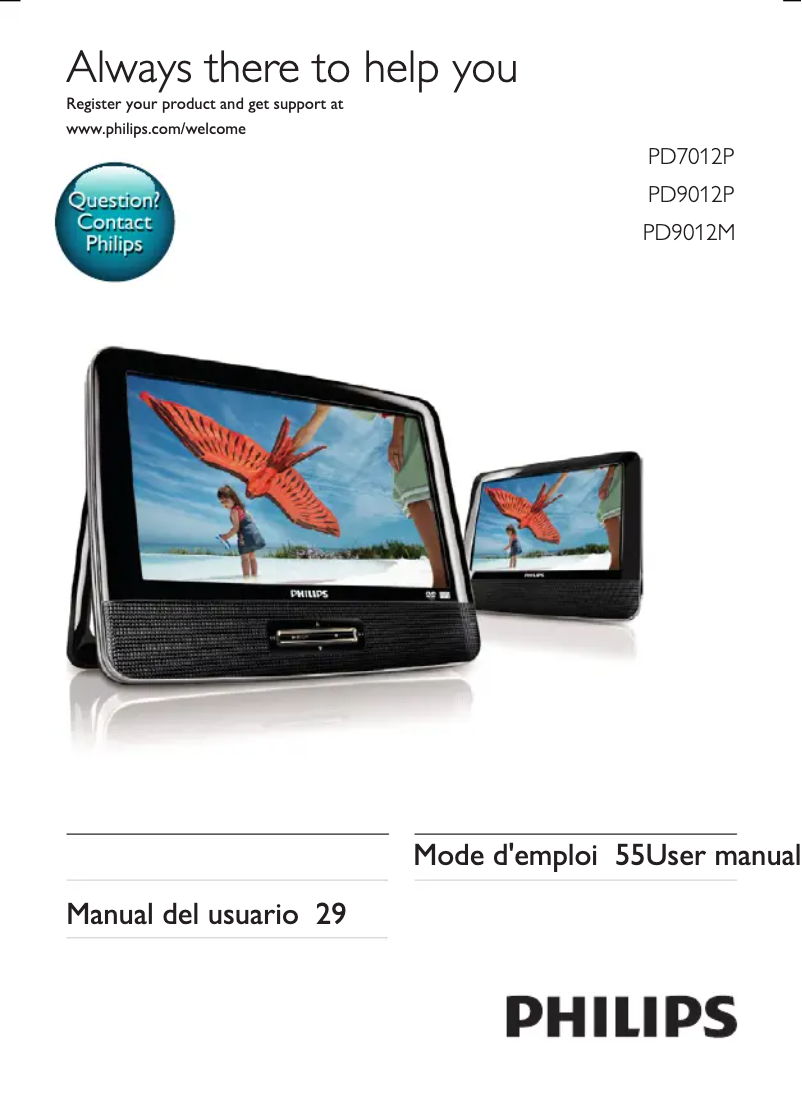 Page n°1 - Manuel utilisateur Philips PD9012P