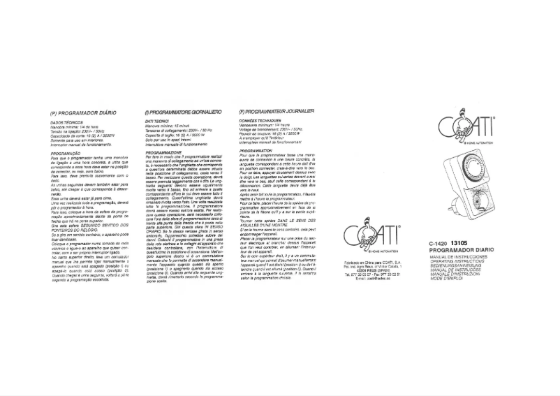 Page n°1 - Manuel utilisateur Coati 13115