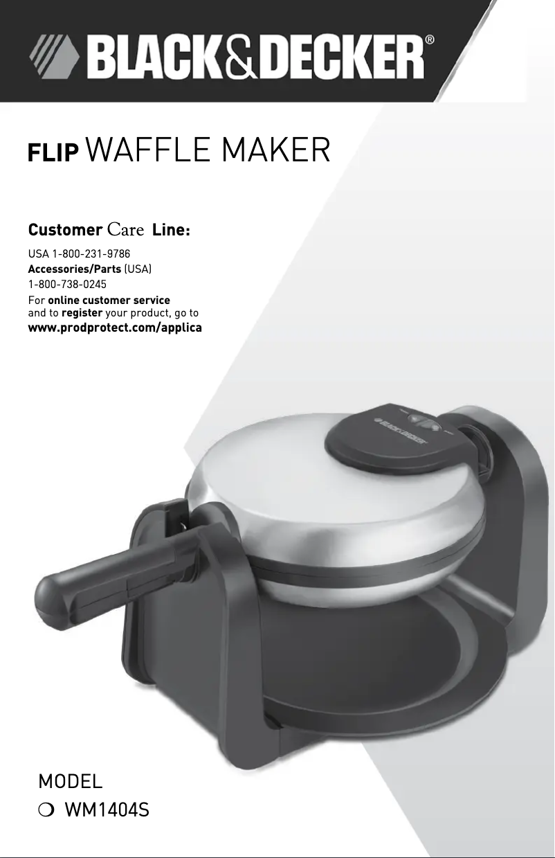 Page n°1 - Manuel utilisateur Black & Decker WM1404S
