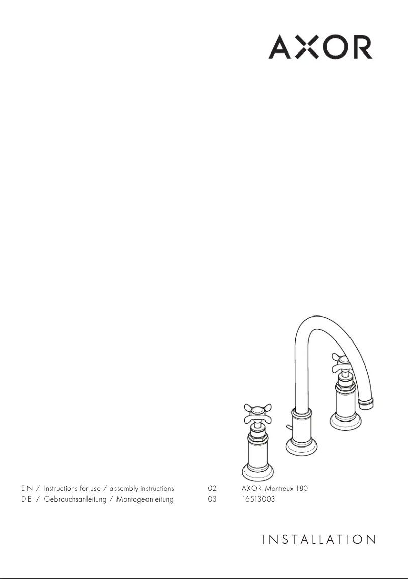 Image de la première page du manuel de l'appareil Montreux 180