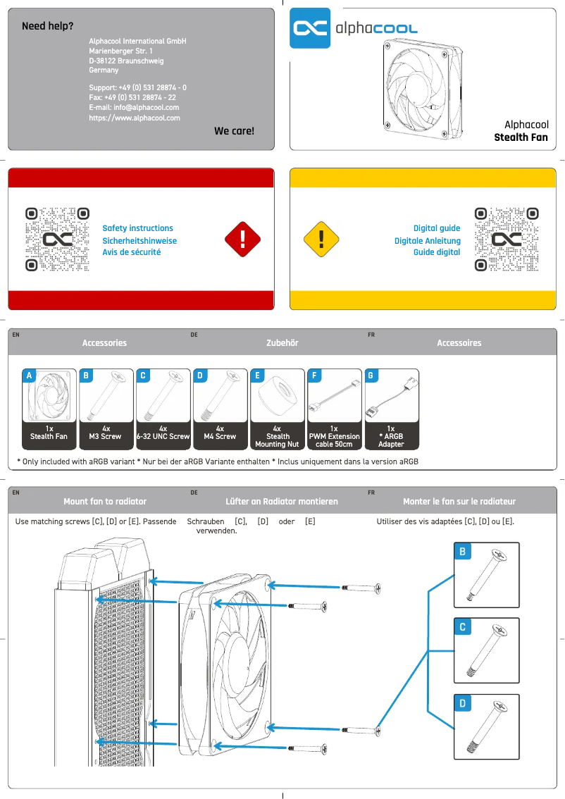 Image de la première page du manuel de l'appareil Stealth